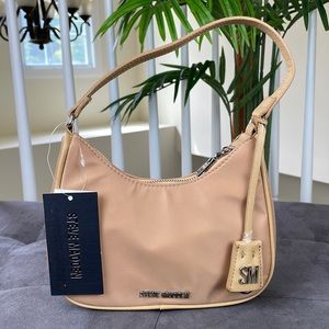 STEVE MADDEN ~ Bpaula Nylon Shoulder/Handbag ~ Beige ~ NWT!